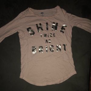 Bright pink long sleep shirt